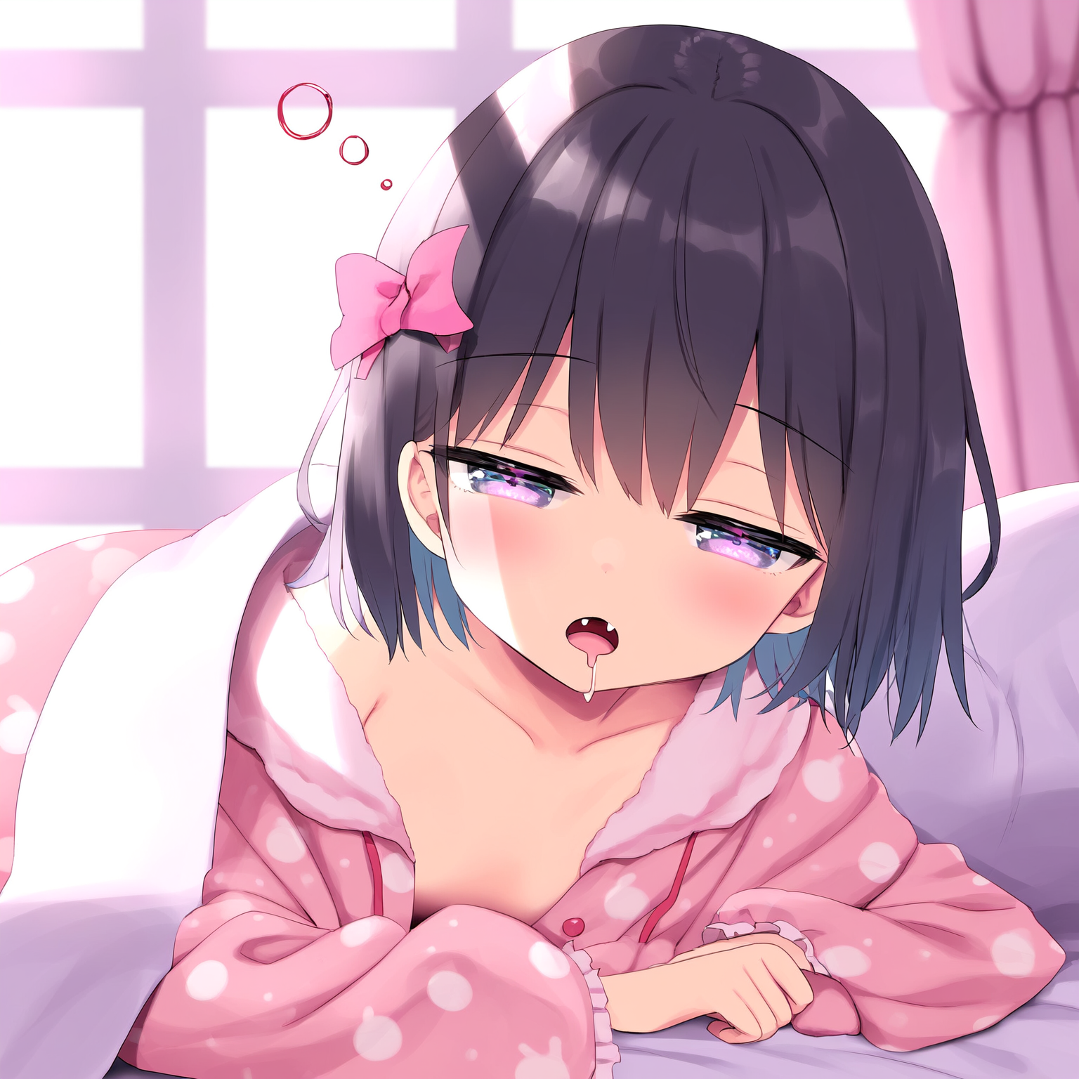 少女寝起き2