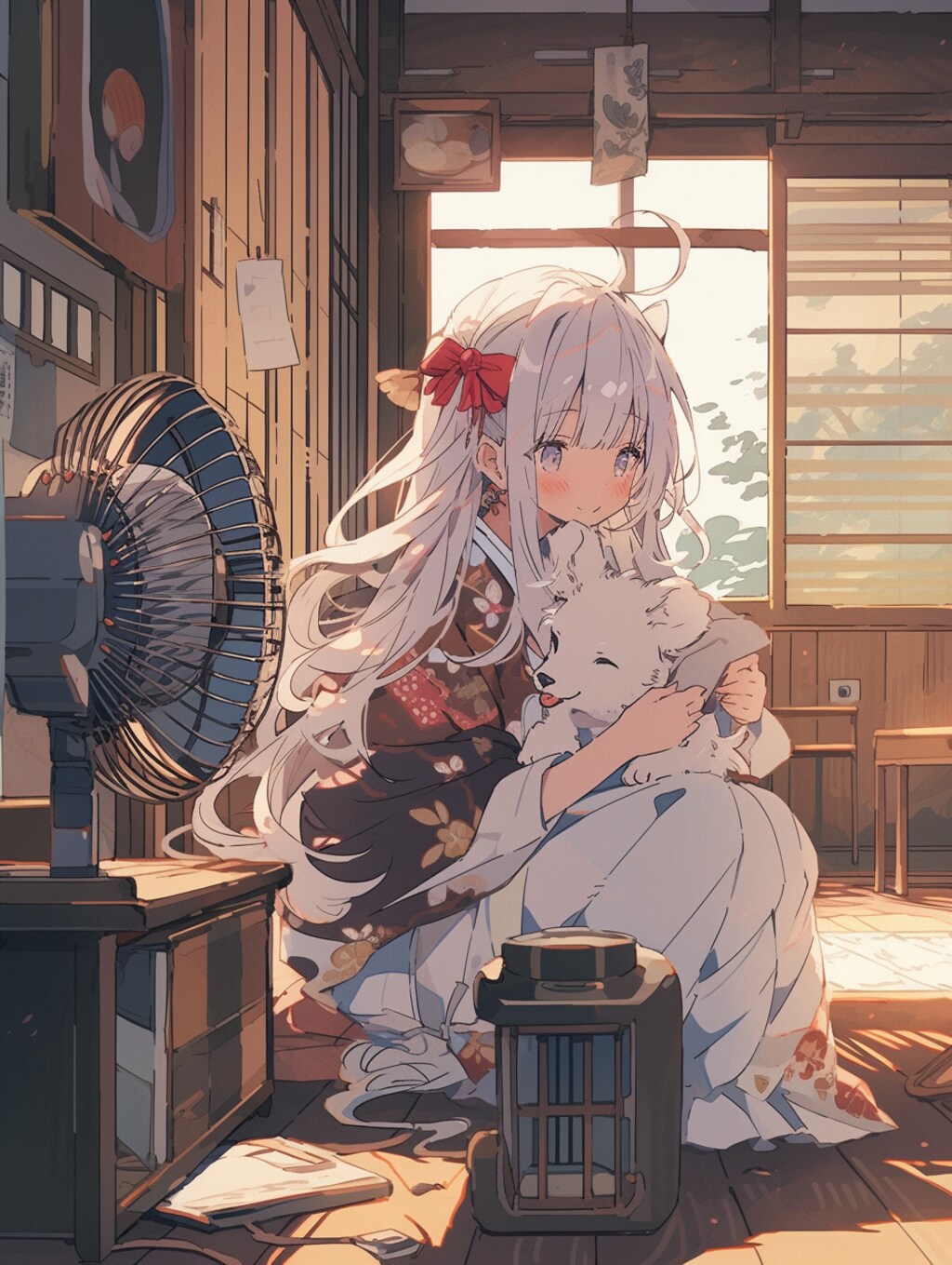 夏もワンちゃんと