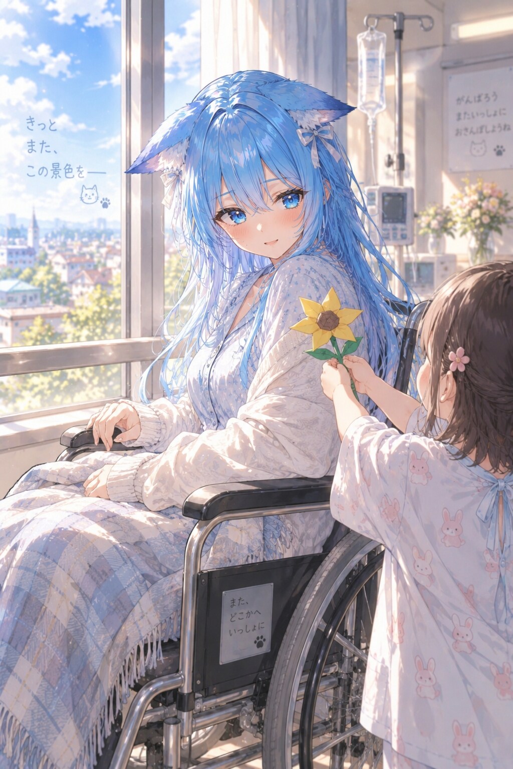 姫猫は、小さなひまわりの力に救われてしまう | の人気AIイラスト・グラビア