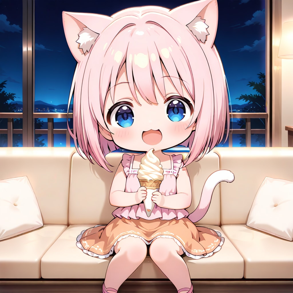 こんばんにゃん | の人気AIイラスト・グラビア