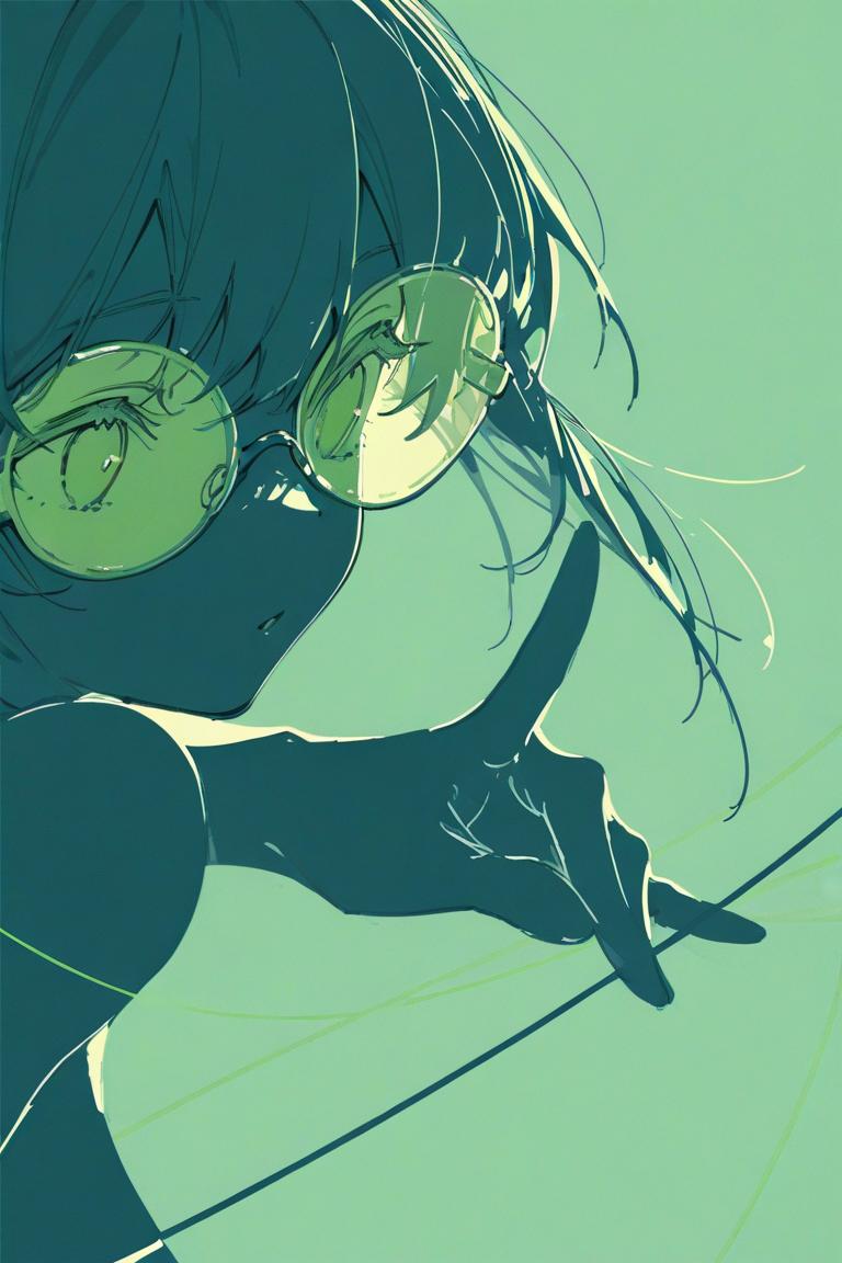 右手？左手？眼鏡だね! | の人気AIイラスト・グラビア