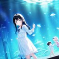 母娘で水族館 2枚目
