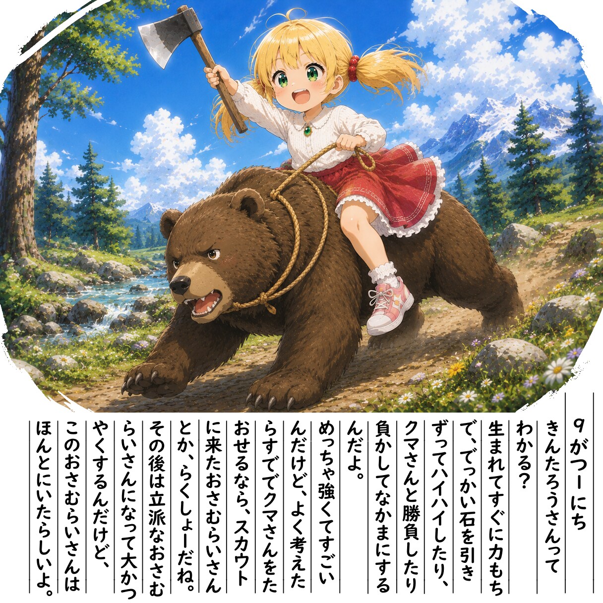 【絵日記】きんたろさんって | の人気AIイラスト・グラビア