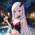 ヴァンパイアと夜のプール 2枚目
