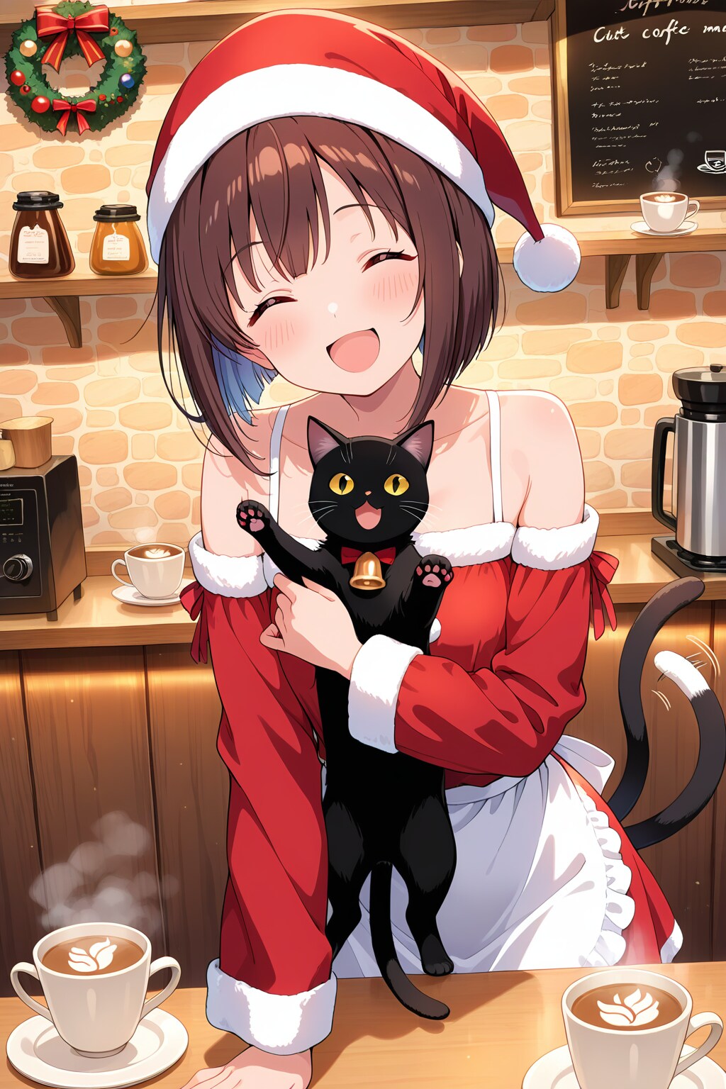 にゃんこサンタと、あったかスマイル