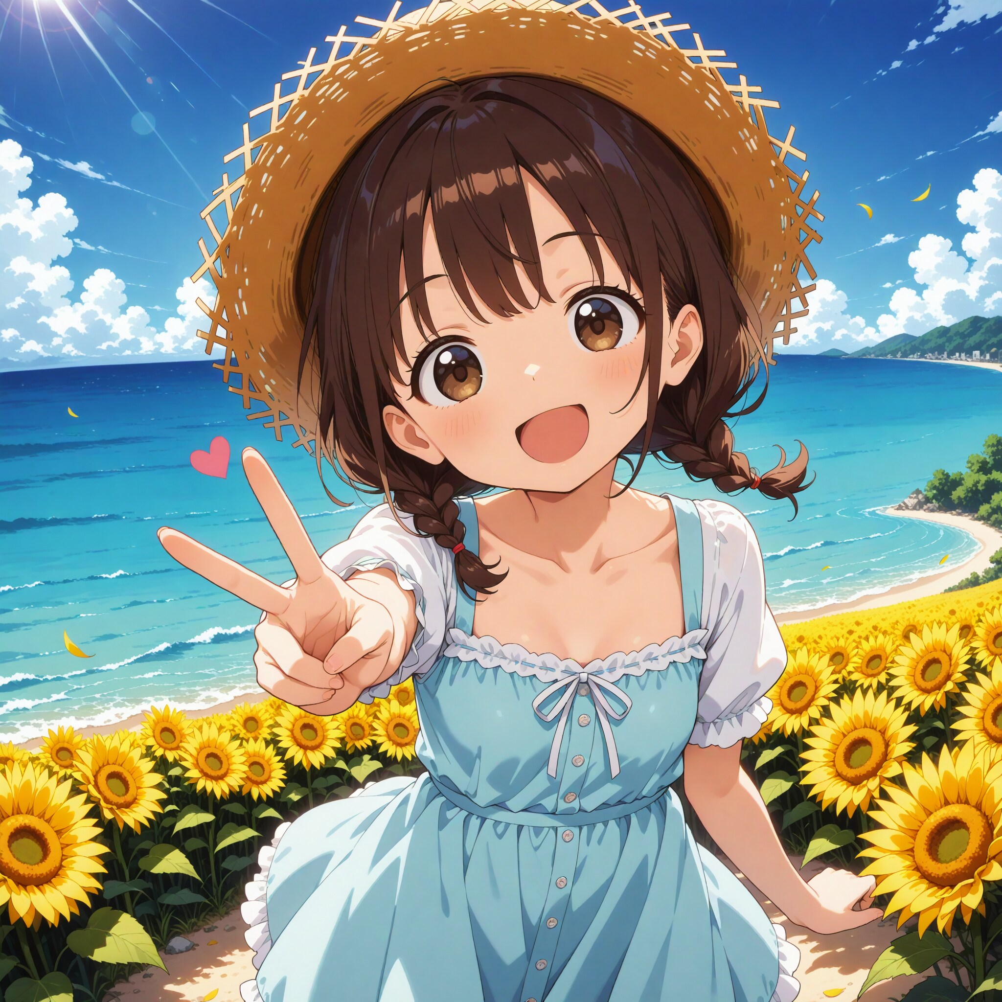 ひまわり畑 | の人気AIイラスト・グラビア