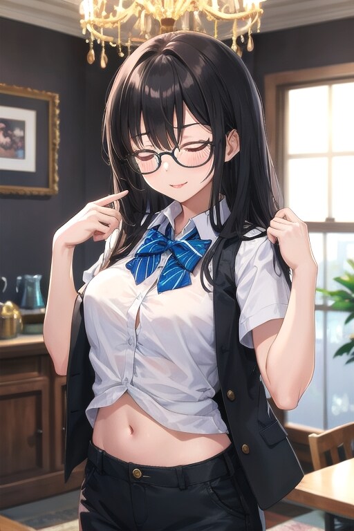 かっこかわいいパフ袖好きのタキシード美少女のロマンティックな執事