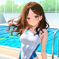 競泳水着の酸川友里奈ちゃん 3枚目