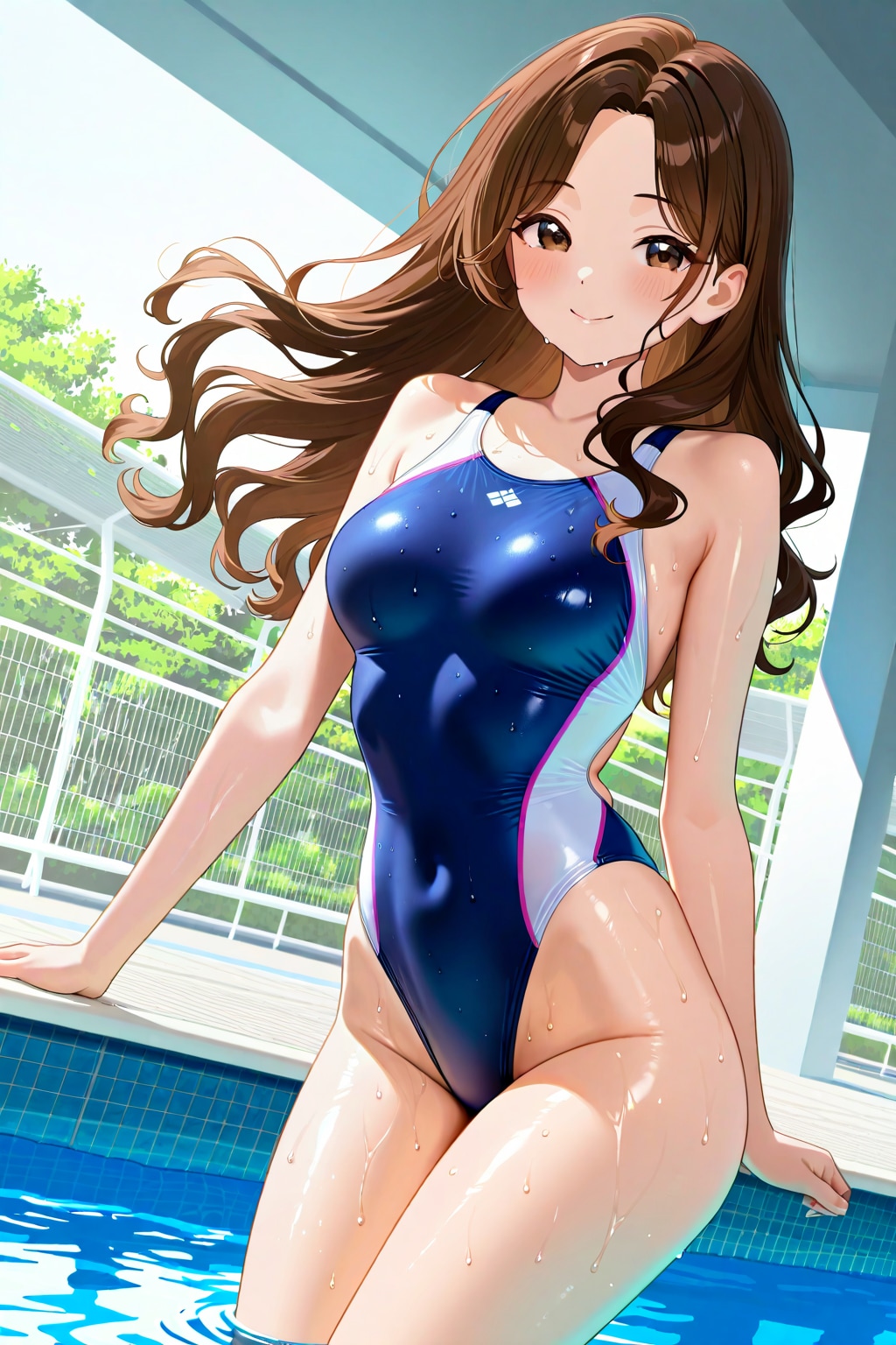 競泳水着の酸川友里奈ちゃん