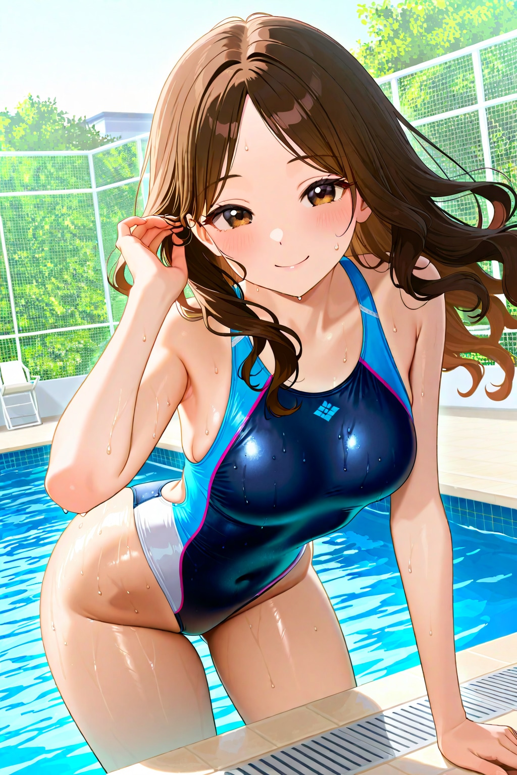 競泳水着の酸川友里奈ちゃん