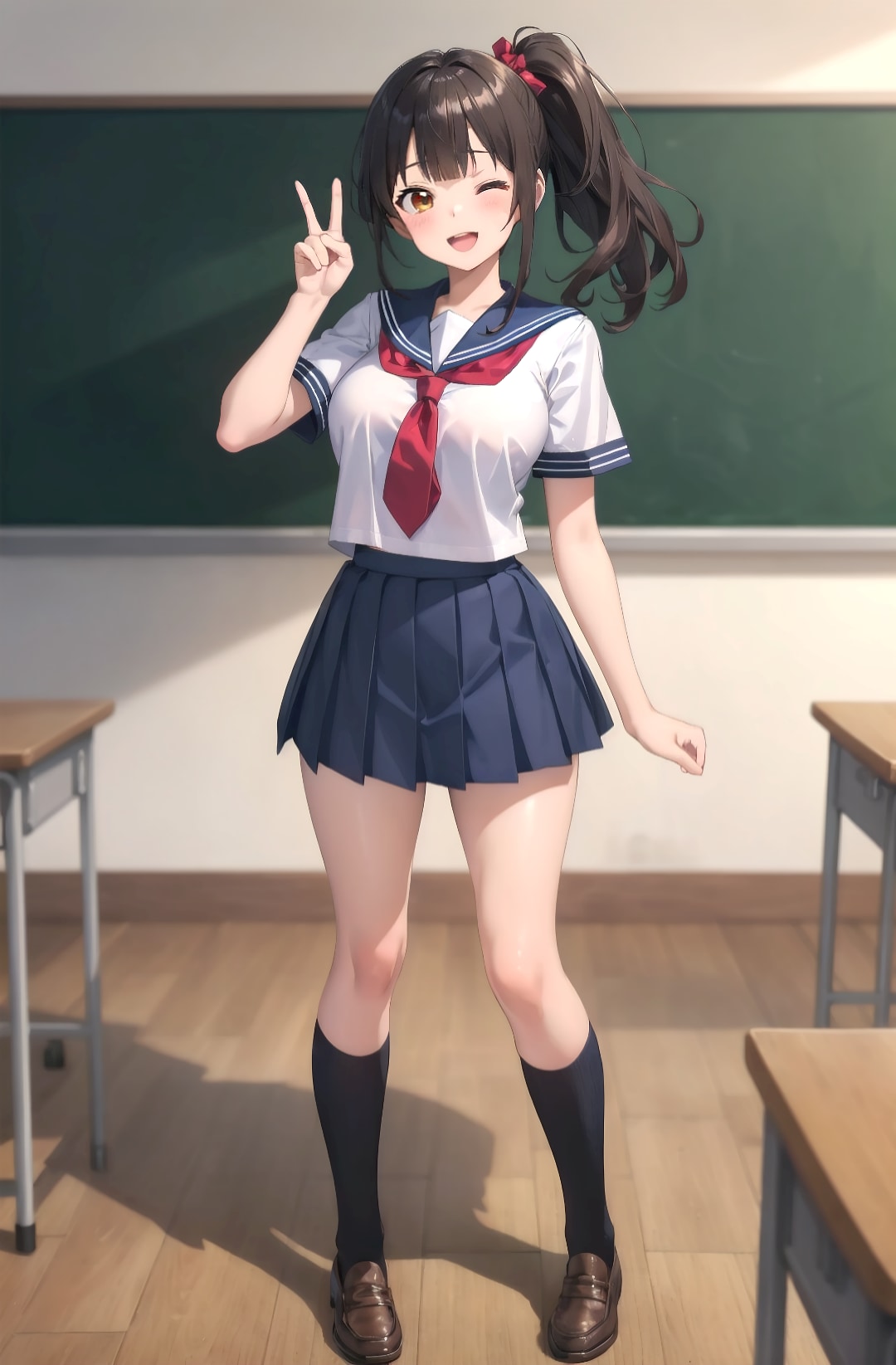 アイドルJK様 制服Ver. | の人気AIイラスト・グラビア