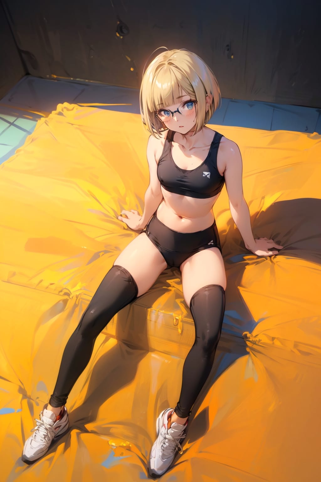 スポーツブルマの眼鏡っ娘