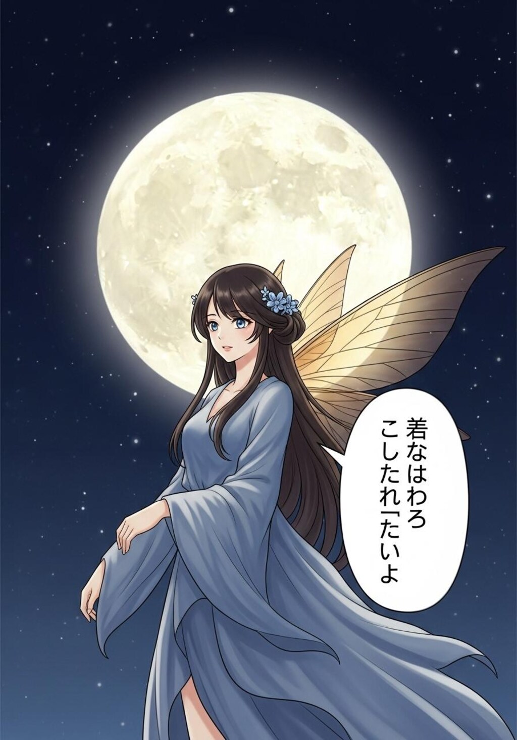 きょうは妖精さんに喋ってもらった