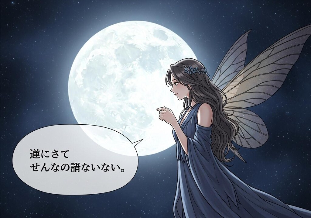 きょうは妖精さんに喋ってもらった