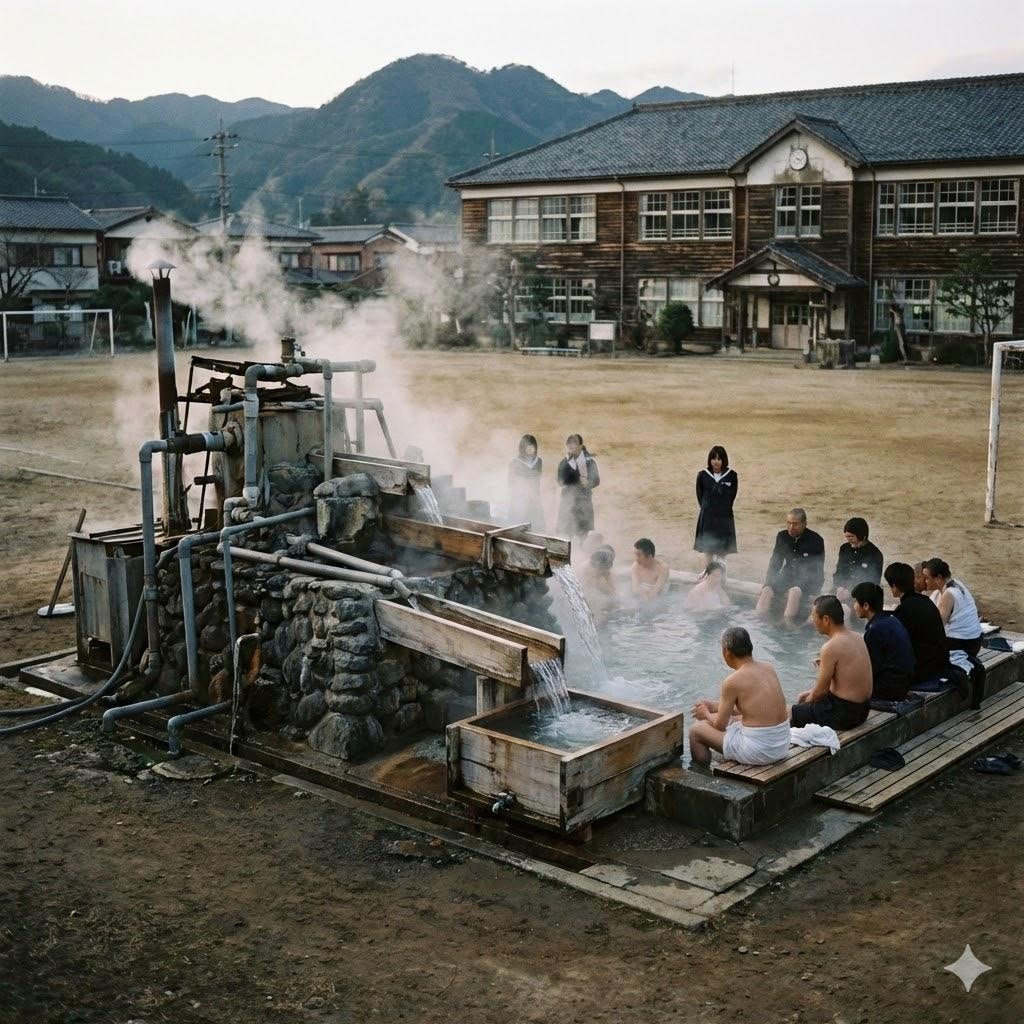 グラウンドのお湯設備