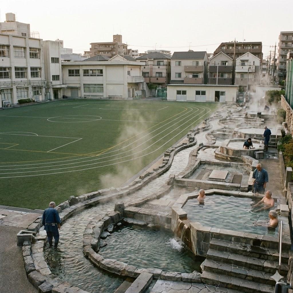 グラウンドのお湯設備