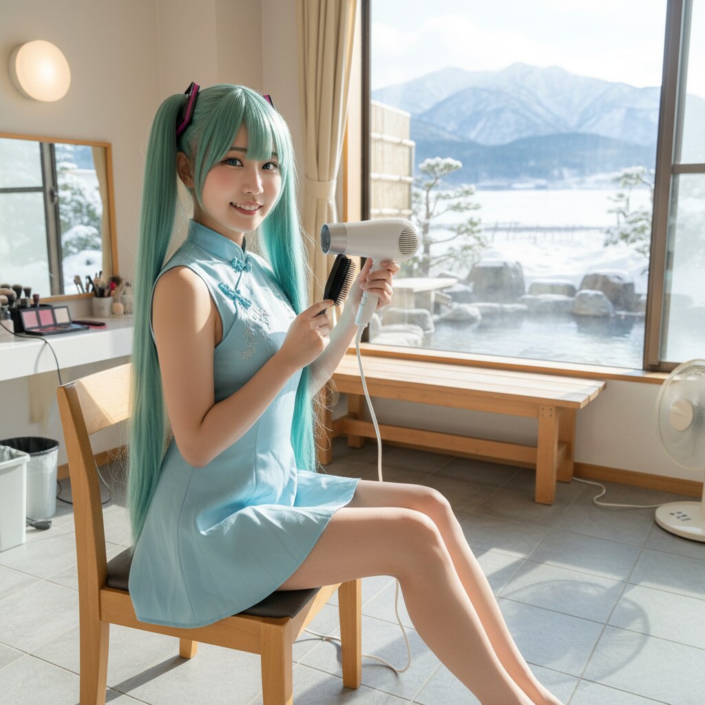 みどツイさん。温泉