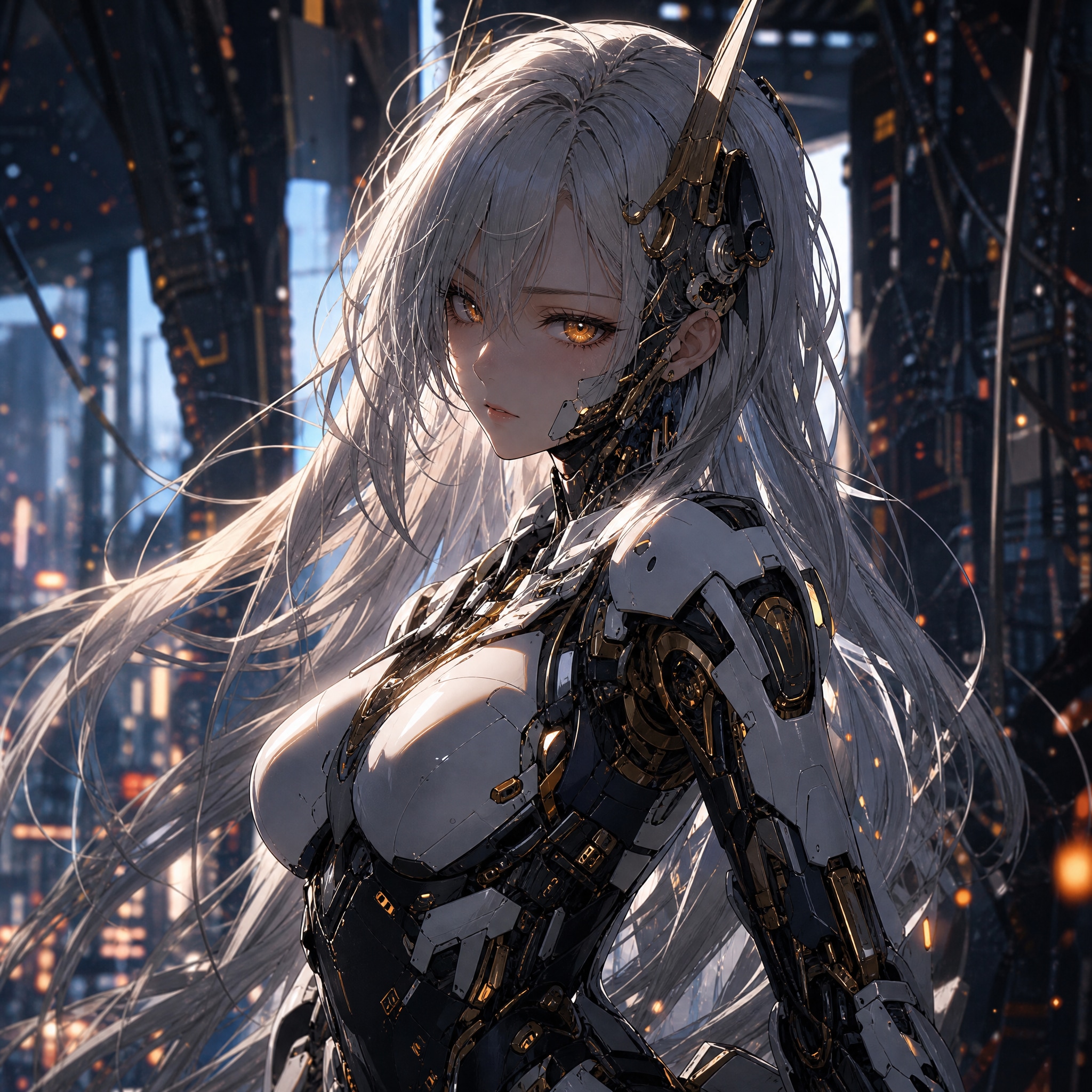 白銀のアンドロイド少女