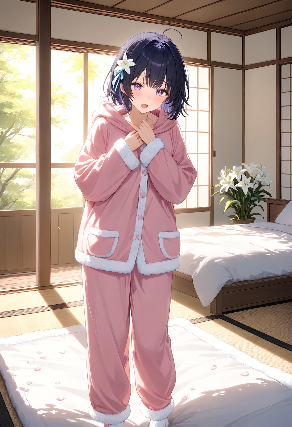寝起きのひまり