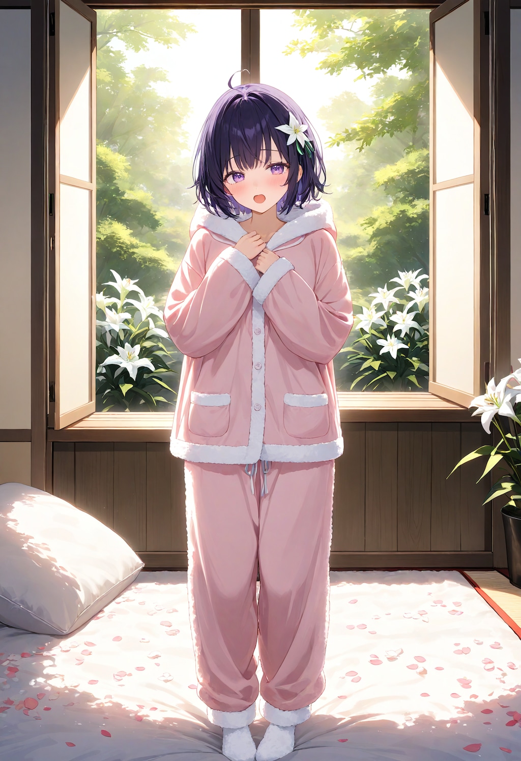 寝起きのひまり