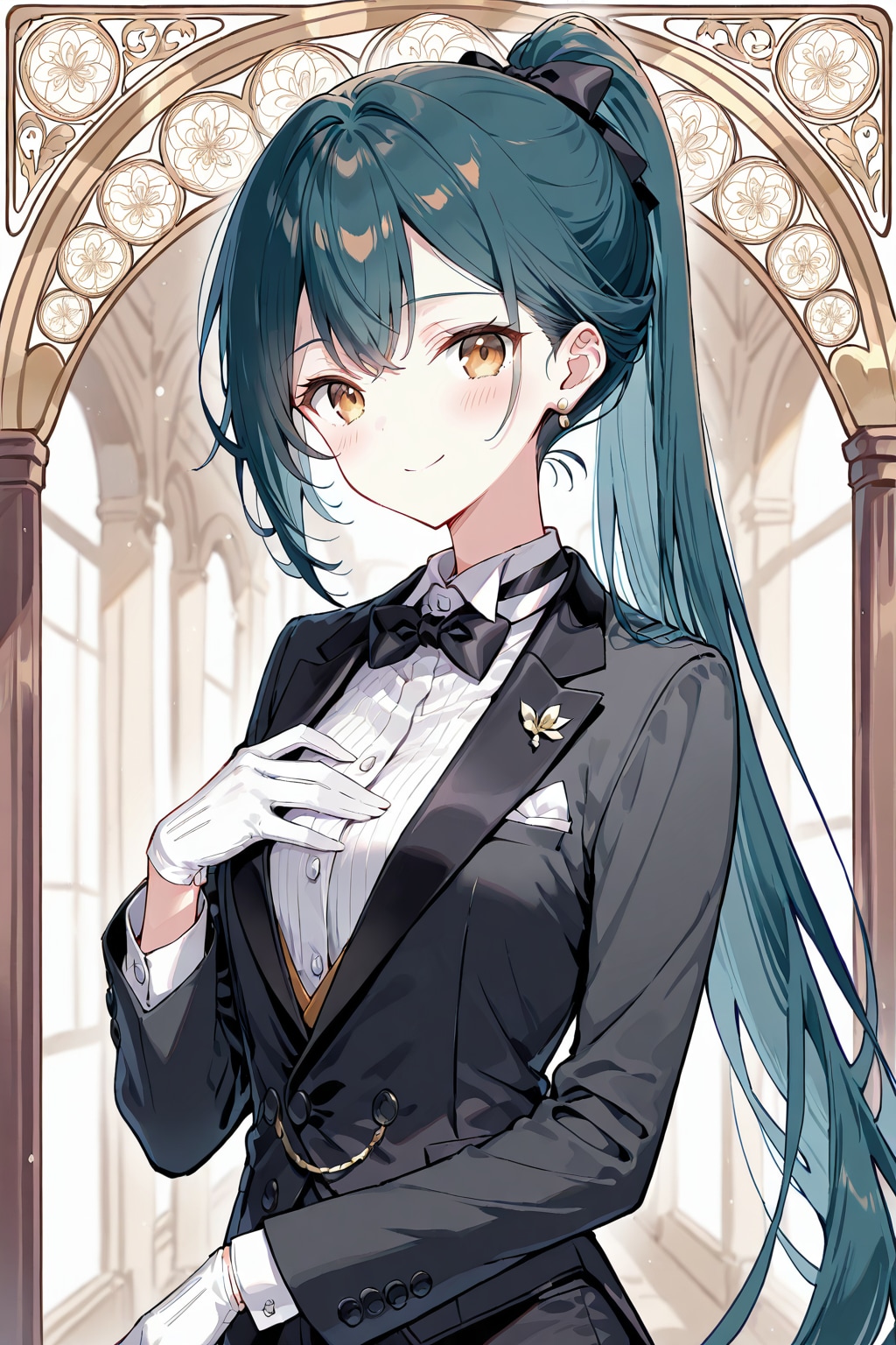 玄関ホールの執事ちゃん