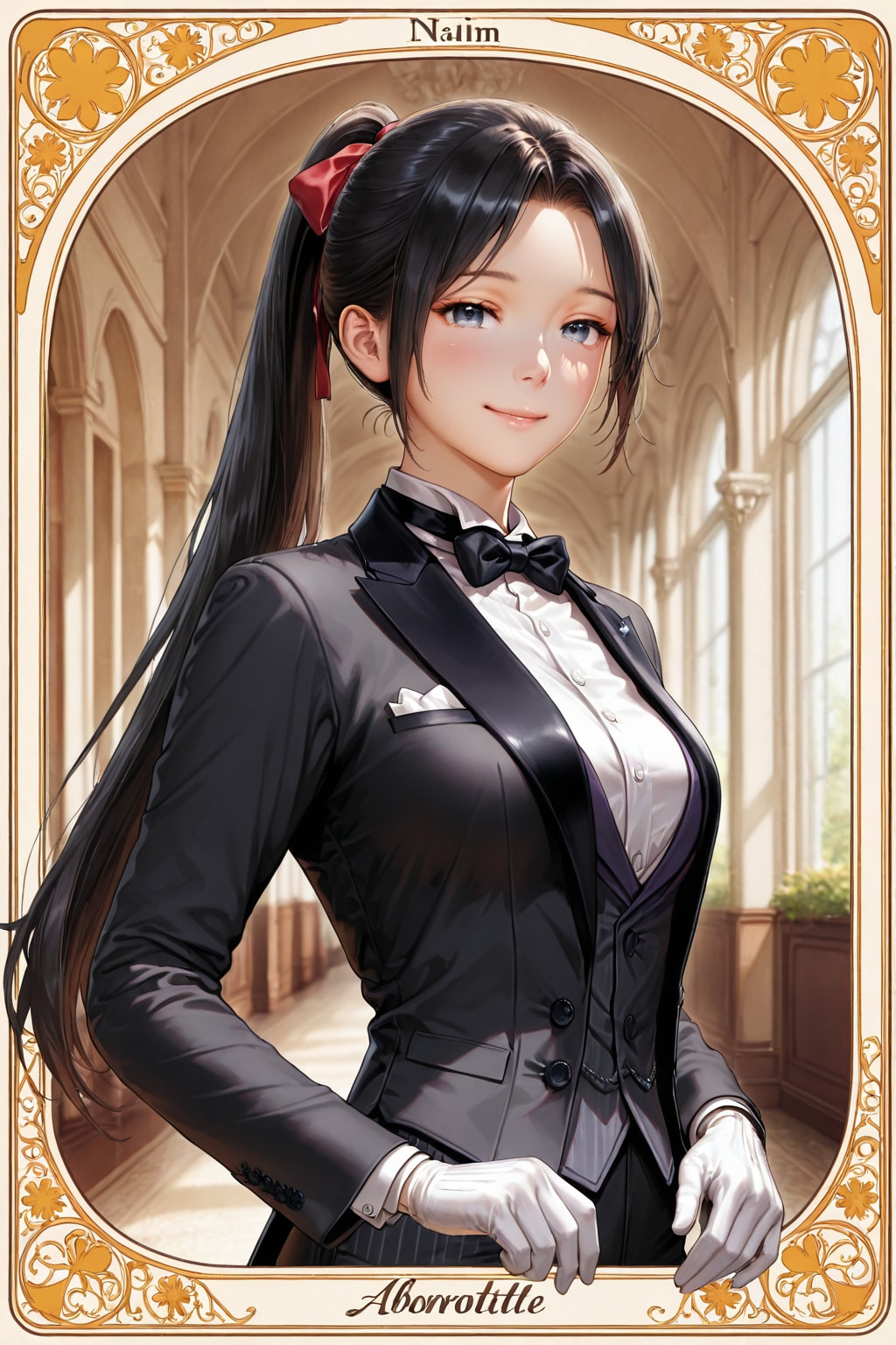 玄関ホールの執事ちゃん