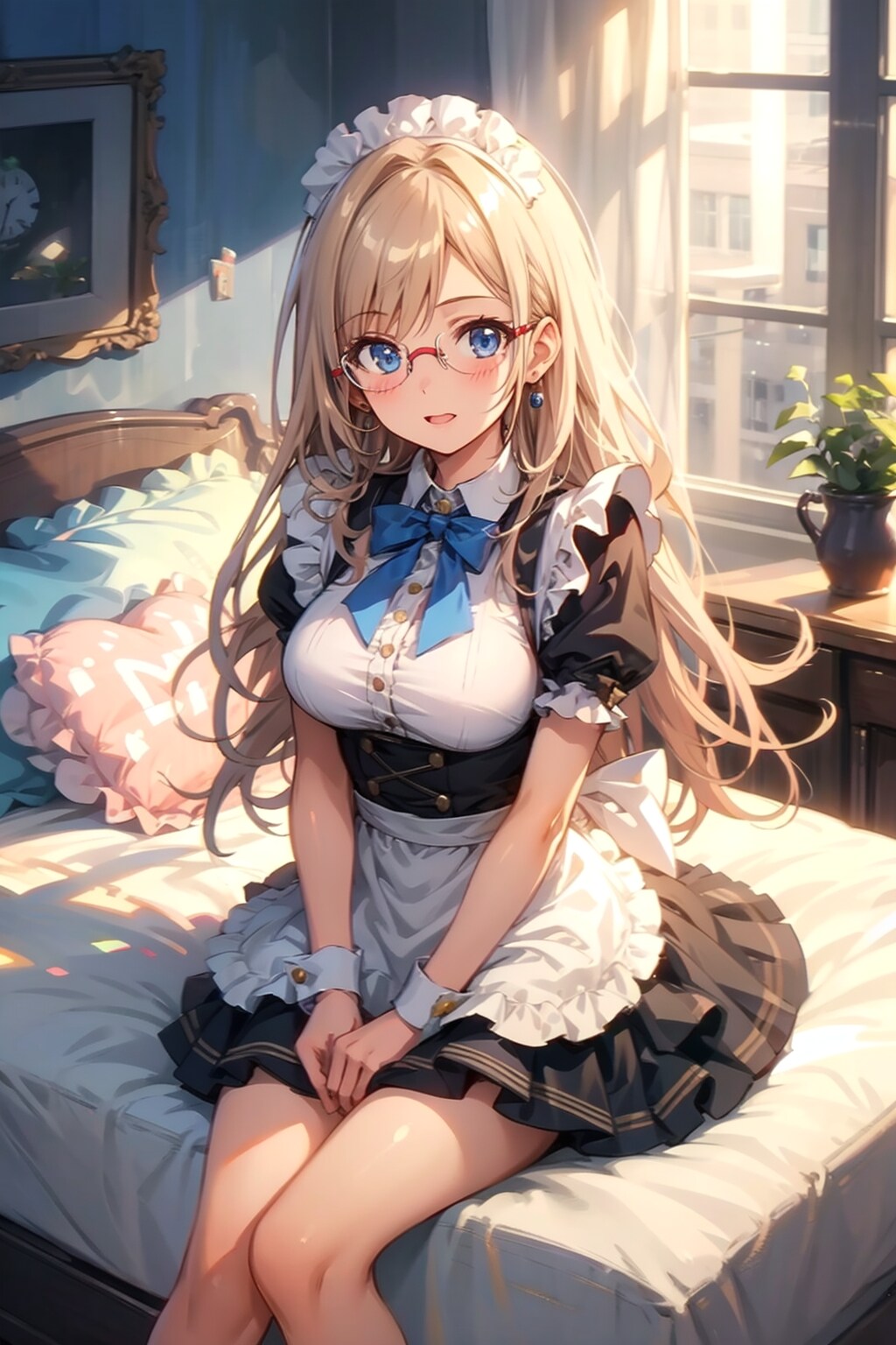 メガネ美少女メイド | の人気AIイラスト・グラビア