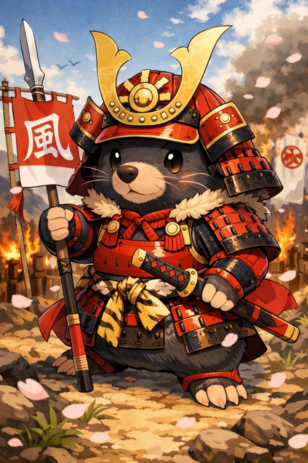 【動物】モグモグ風林火山 | の人気AIイラスト・グラビア