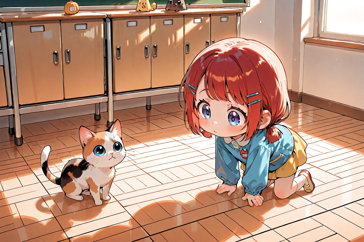 小鈴ちゃんと子猫 | の人気AIイラスト・グラビア