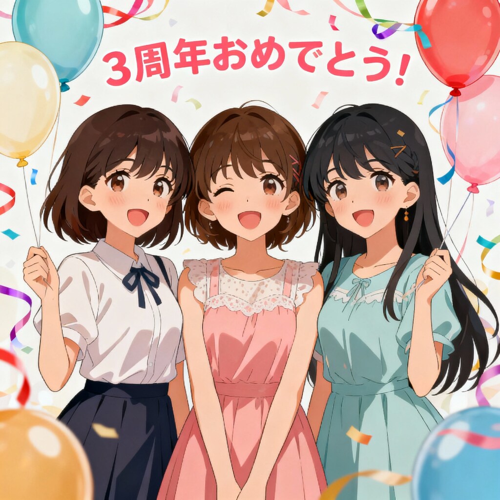 ３周年おめでとう！🎉（Seedream版）