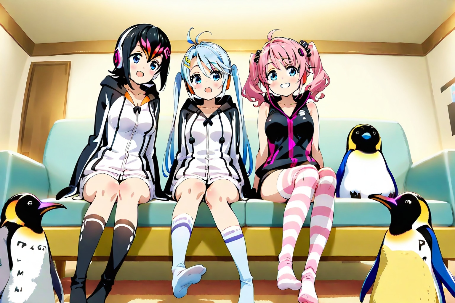 ペンギン３人娘