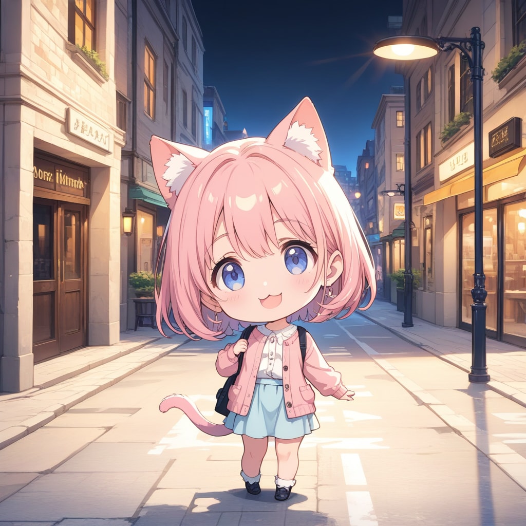 こんばんにゃん | の人気AIイラスト・グラビア