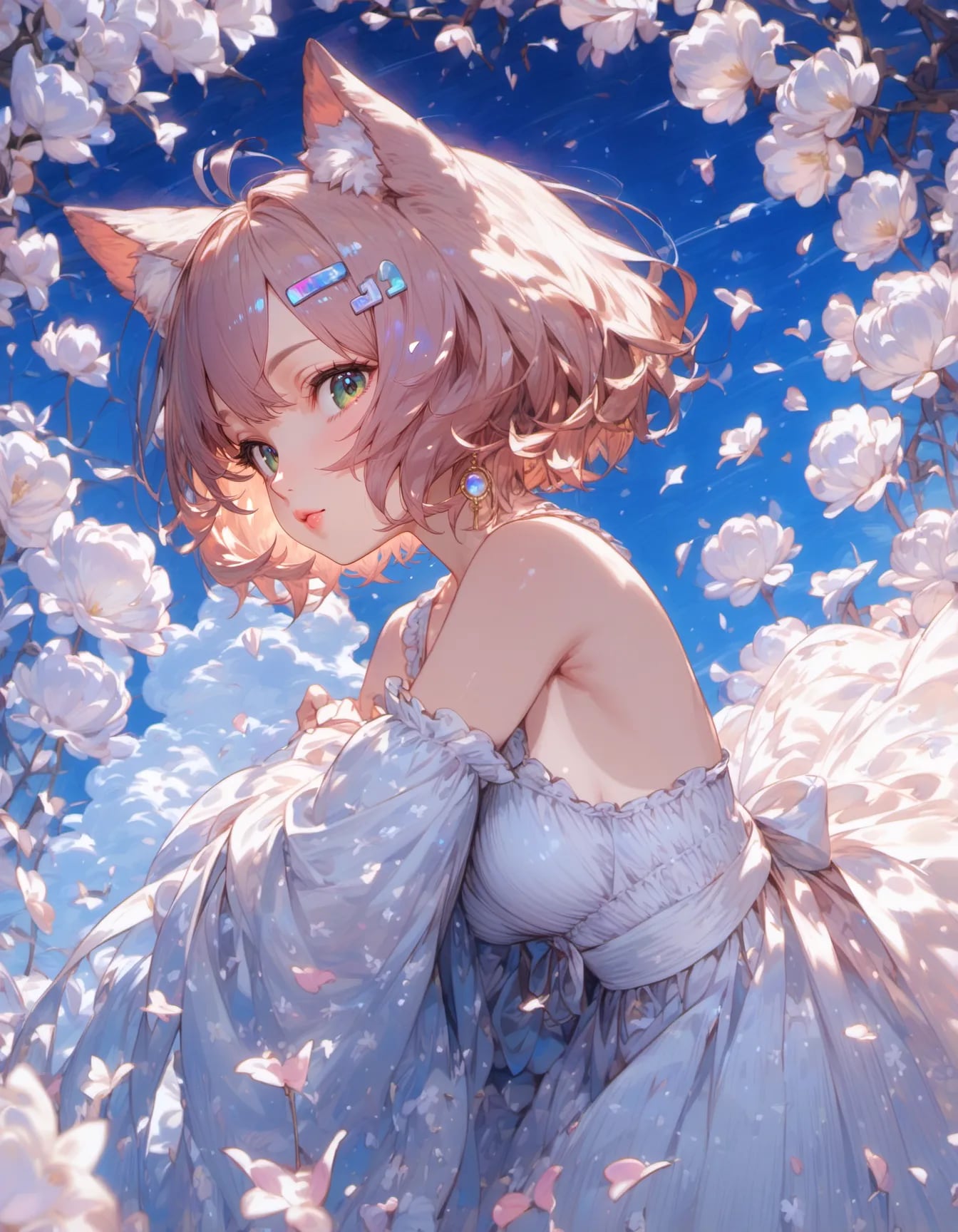 Spring Bloom Cat Girl | の人気AIイラスト・グラビア