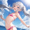 ちっぱい琴音♡水着編 2枚目