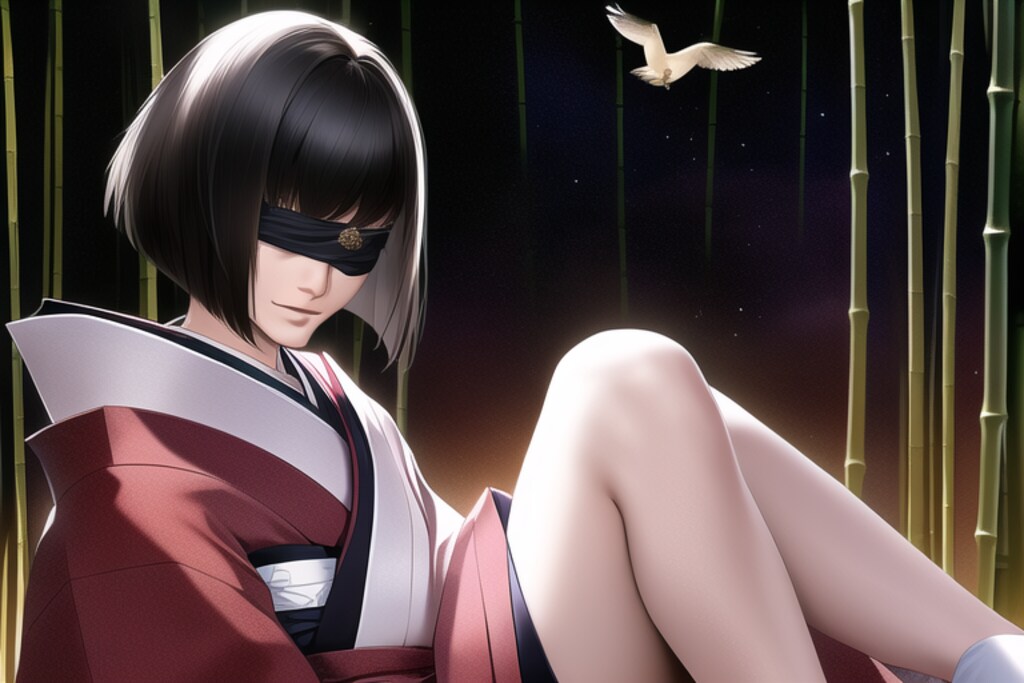 スズメとイケメンと目隠し