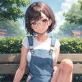 オーバーオール少女 6枚目