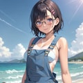 オーバーオール少女 5枚目