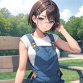 オーバーオール少女 3枚目
