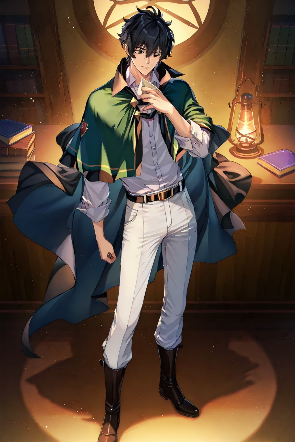 ファンタジーな洞窟地下、大きな男性学者2-3-3