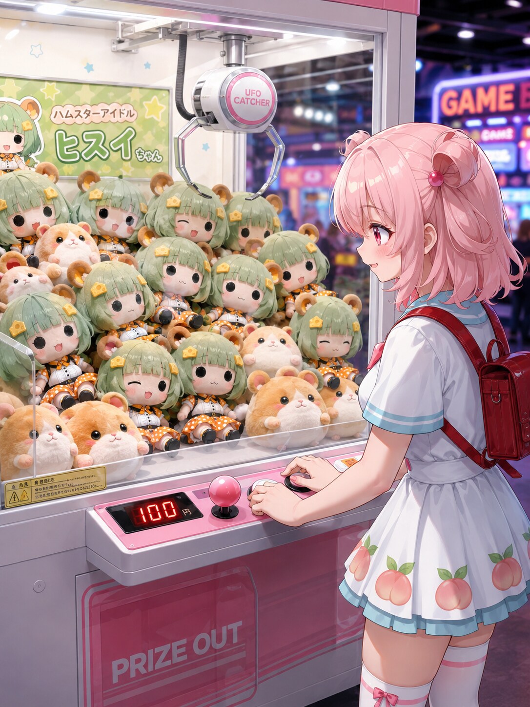 クレーンゲームって楽しい♪ | の人気AIイラスト・グラビア