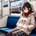 うたた寝の早朝電車 5枚目