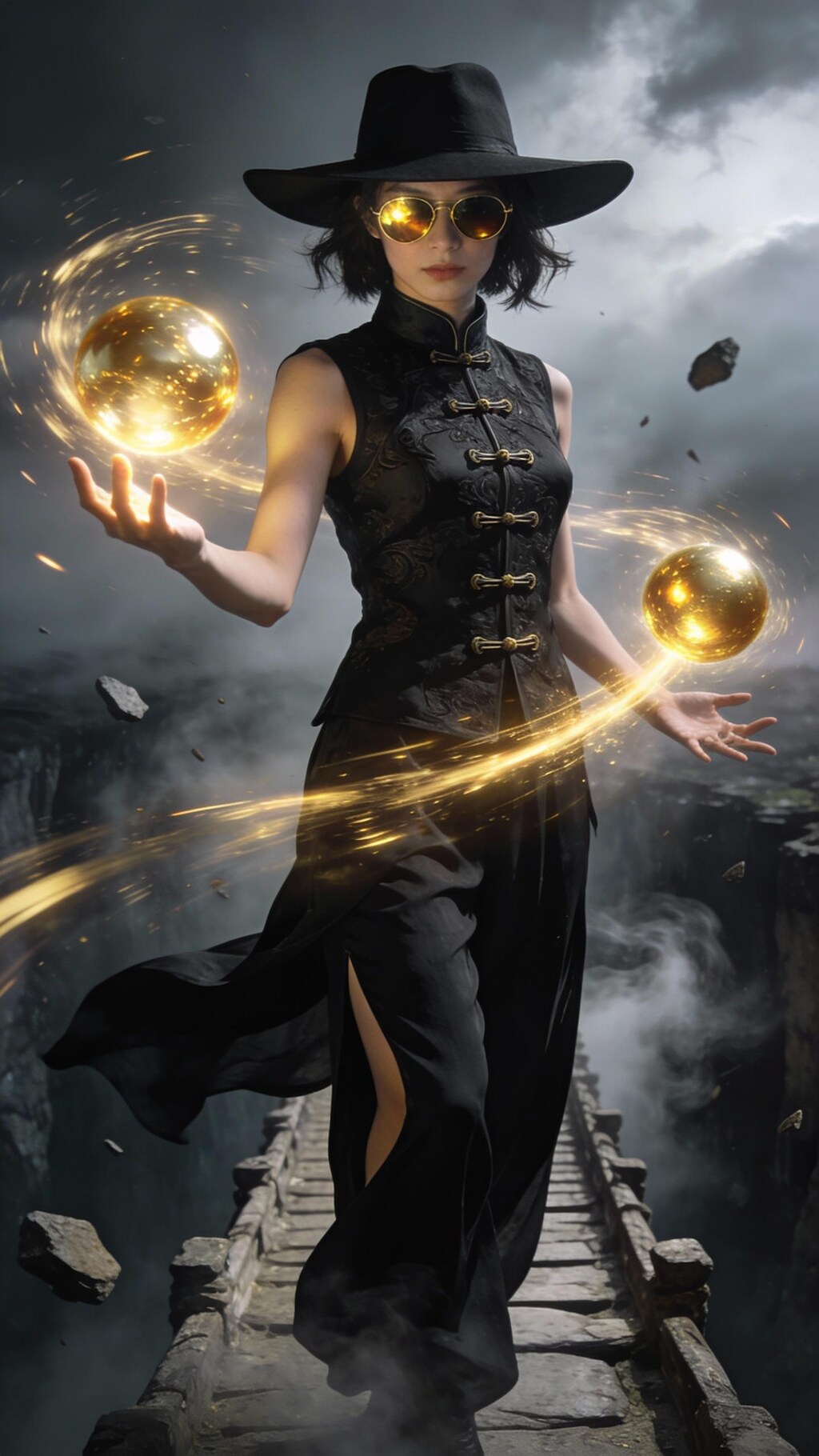 金の玉を操る風水師ちゃん