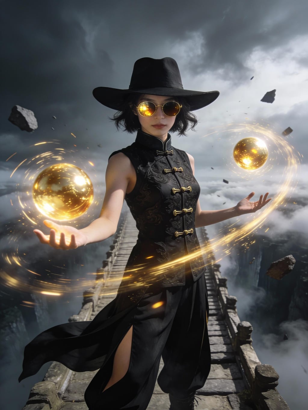 金の玉を操る風水師ちゃん