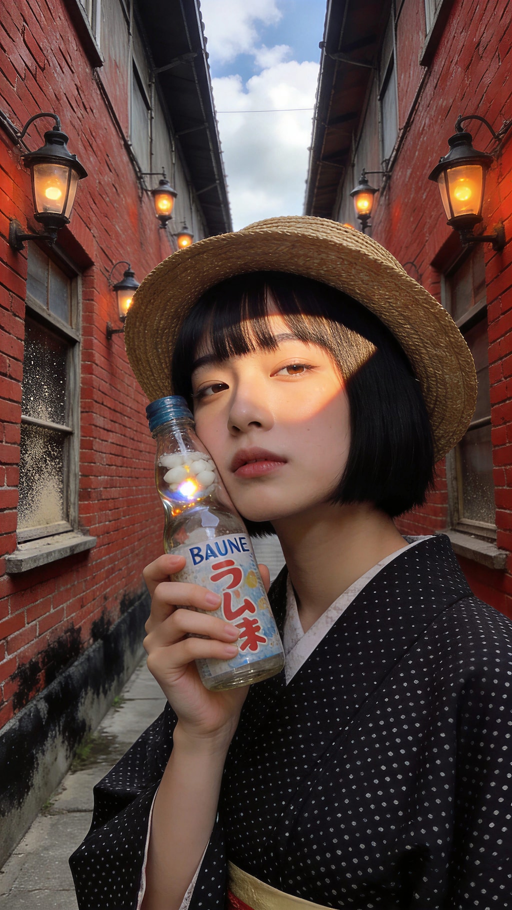 Between Brick Walls and Blue Glass