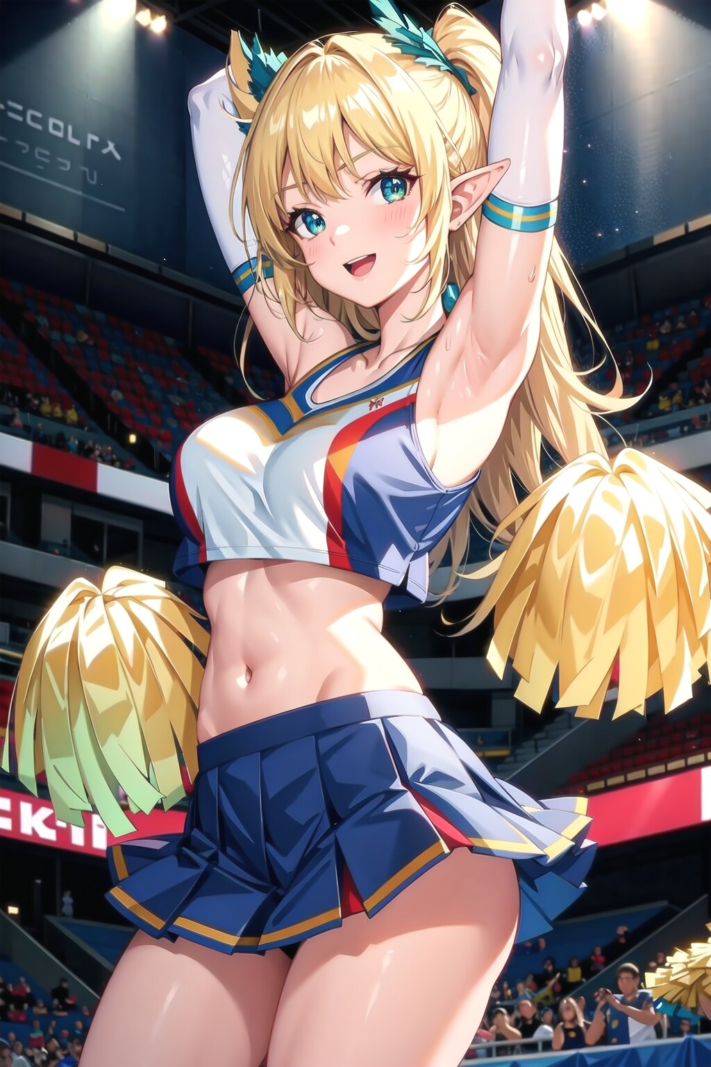 エルフの若奥様のチアガール