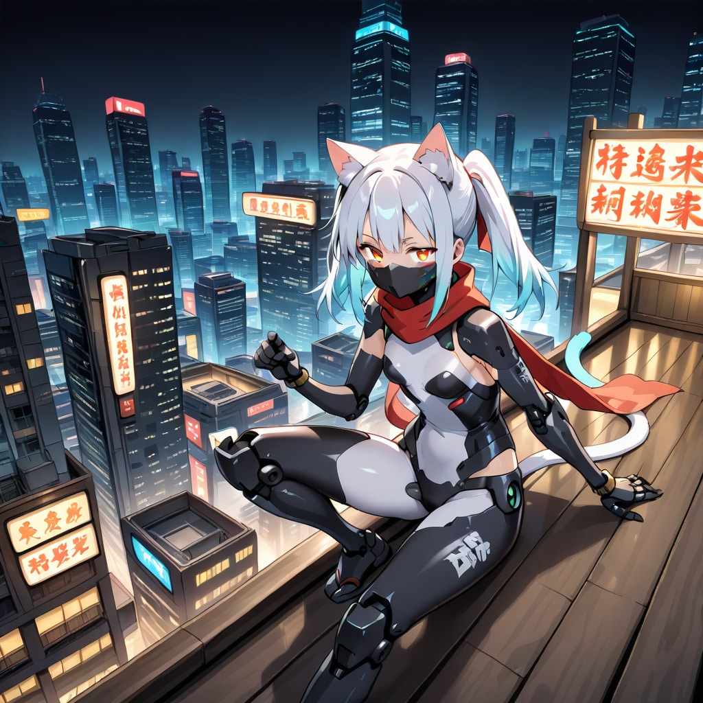 harpyで現代忍者メカ猫娘260224