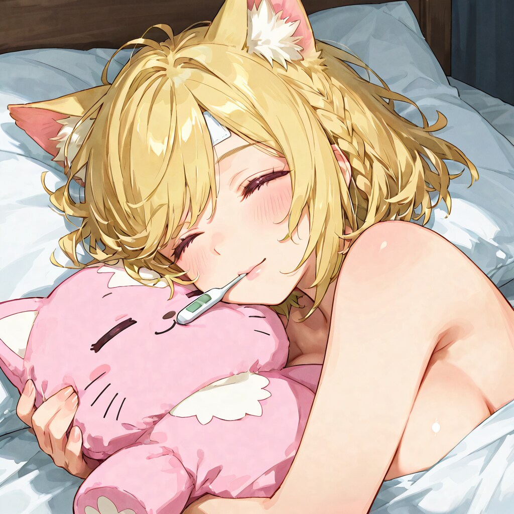 猫が寝込んだ