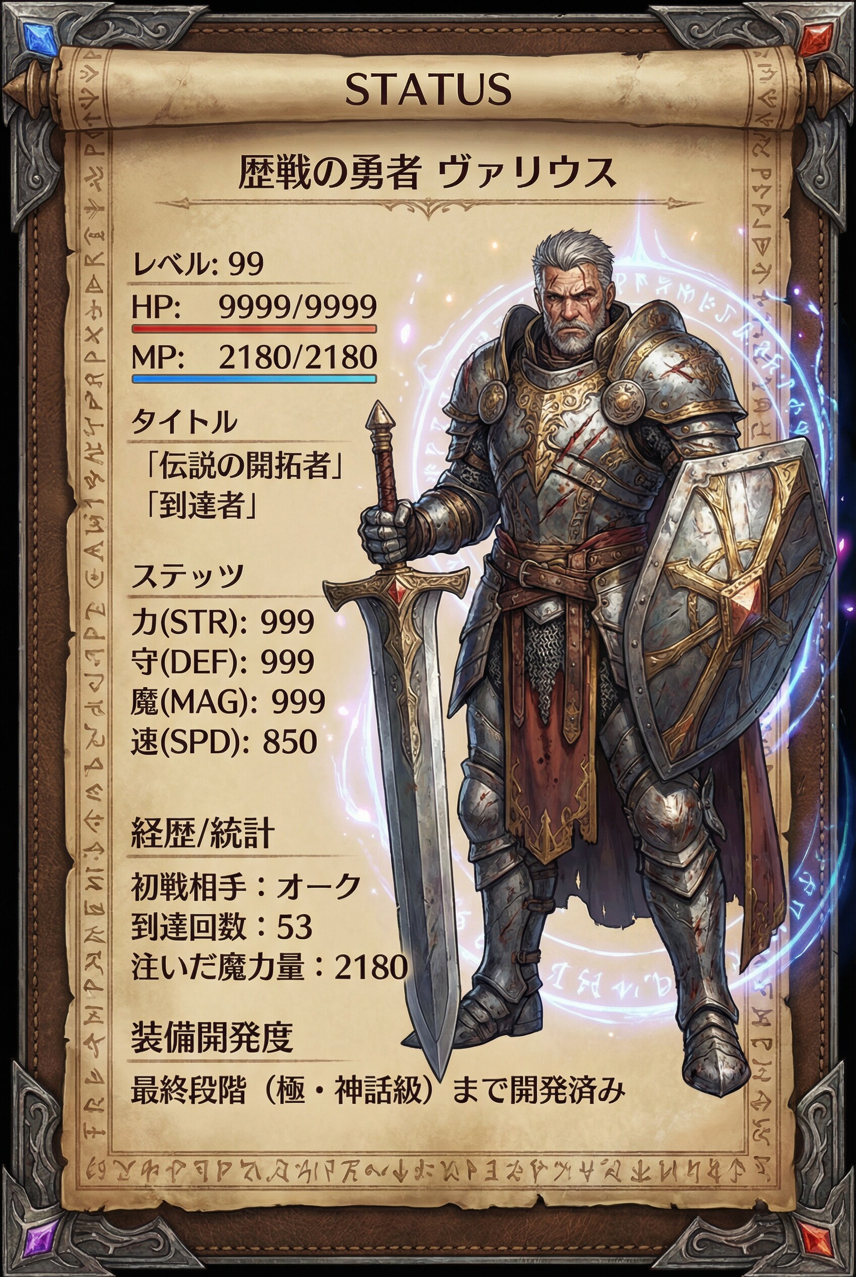 HEROのステータス