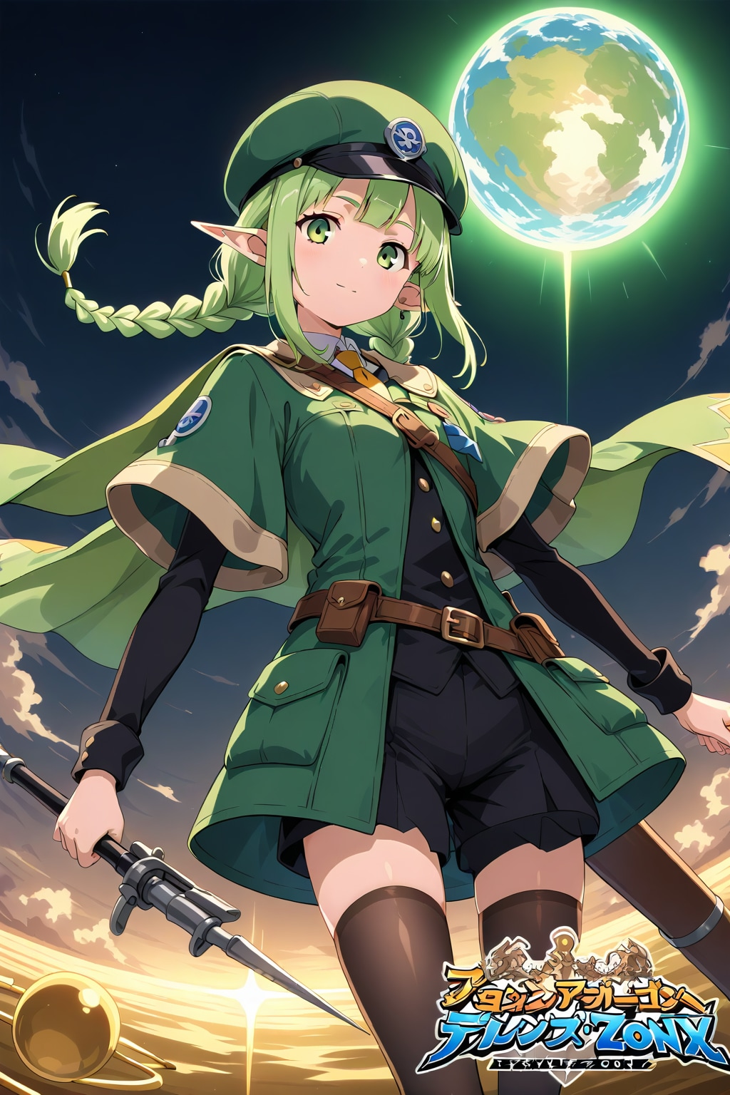 よく分からない場所にいるエルフの女の子