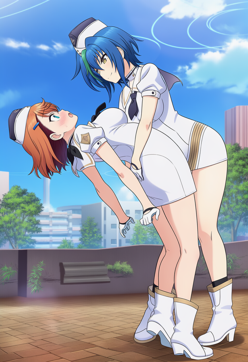 ブルアカオペレーター服　後ろ反り10